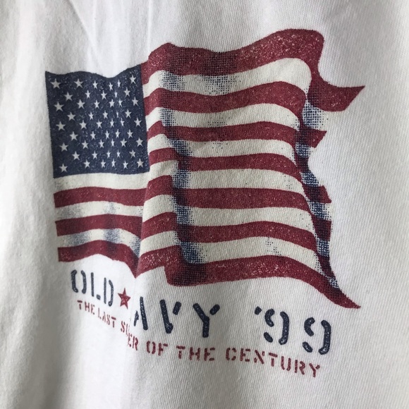 Vintage 999 Old Navy Flag Tshirt 